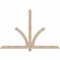 Ekena Millwork Redmond Smooth Timber Gable Bracket, Douglas Fir, 72"W x 48"H x 1 1/2"D x 3 1/2"F, 16/12 Pitch GBW072X48X0204RED00SDF - alternate 1